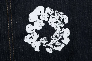 Denim Tears Cotton Wreath Selvedge Denim Jacket Black Print