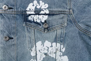 Denim Tears Cotton Wreath Selvedge Denim Jacket Blue Pocket