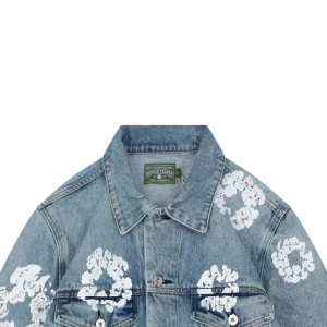 Denim Tears Cotton Wreath Selvedge Denim Jacket Blue