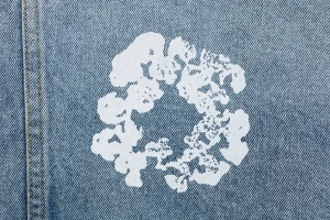 Denim Tears Cotton Wreath Selvedge Denim Jacket Blue Print