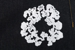 Denim Tears Cotton Wreath Selvedge Denim Jeans Black Print