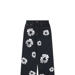Denim Tears Cotton Wreath Selvedge Denim Jeans Black