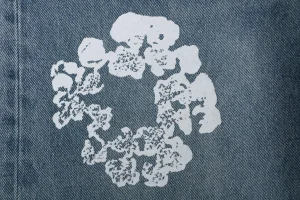 Denim Tears Cotton Wreath Selvedge Denim Jeans Blue Print