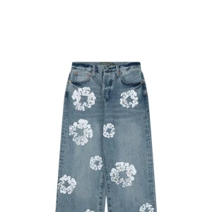 Denim Tears Cotton Wreath Selvedge Denim Jeans Blue