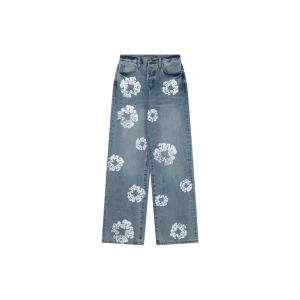 Denim Tears Cotton Wreath Selvedge Denim Jeans Blue Front view