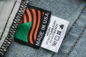 Denim Tears Cotton Wreath Selvedge Denim Jeans Blue Wash label