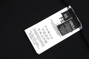 Fendi FF Logo Graphic T-Shirt Black Wash label