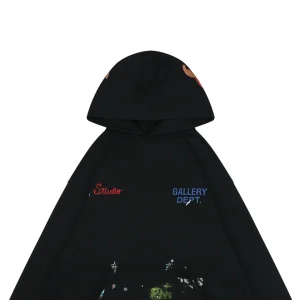 Gallery Dept Leather Patch Logo Oversized Hoodie