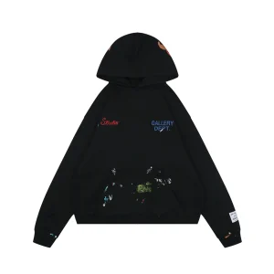 Gallery Dept Leather Patch Logo Oversized Hoodie Front view
