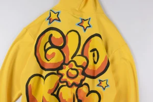 Glo Gang Yellow Graffiti “Old Way” Graphic Hoodie5