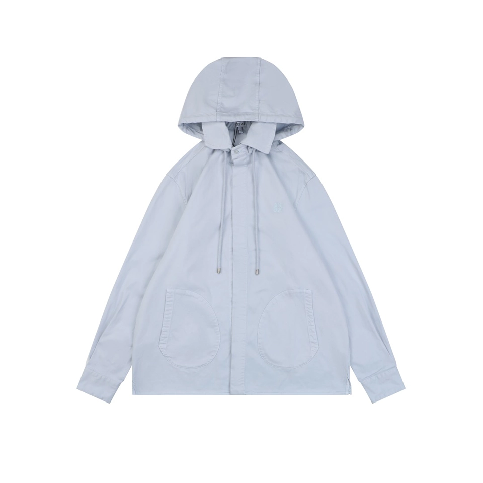 Loewe Anagram Hooded Shirt Jacket Front view