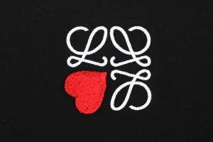 Loewe Heart Detail Anagram Logo Embroidered Cotton T-Shirt18.jpg