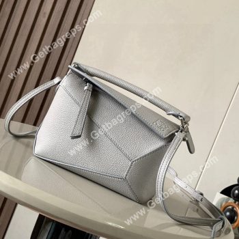 Loewe Mini Puzzle Edge Bag in Soft Grained Calfskin-011