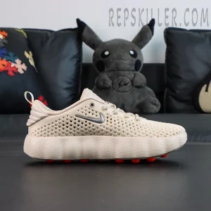 Nike Mind 002 “Light Khaki” side profile with lightweight midsole and clean lines