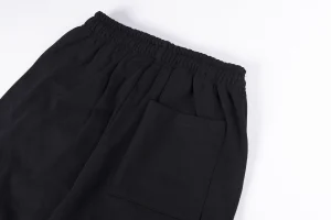 Sp5der Black Flame Logo Graphic Sweatpants1