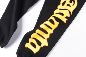 Sp5der Black Flame Logo Graphic Sweatpants7