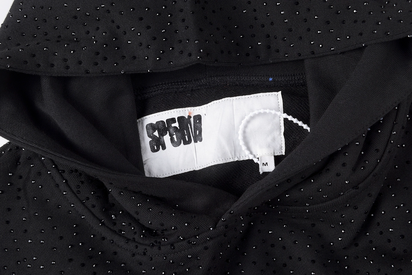 Sp5der Black Mesh Logo Hoodie6