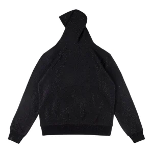 Sp5der Black Mesh Logo Hoodie Back view