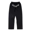 Sp5der Black Mesh Logo Track Pants