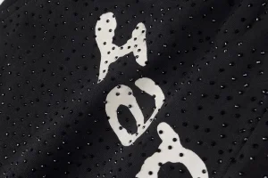 Sp5der Black Mesh Logo Track Pants5