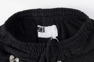 Sp5der Black Mesh Logo Track Pants7