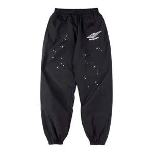 Sp5der Black Star Logo Track Pants Front view