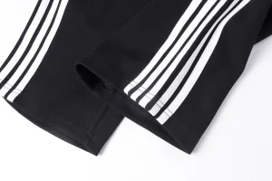 Sp5der Black White Stripe Red Logo Track Pants9