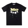 Sp5der Black & Yellow “Jeffery” Star Graphic T-Shirt