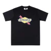 Sp5der Black Yellow & Red Bolt Logo T-Shirt