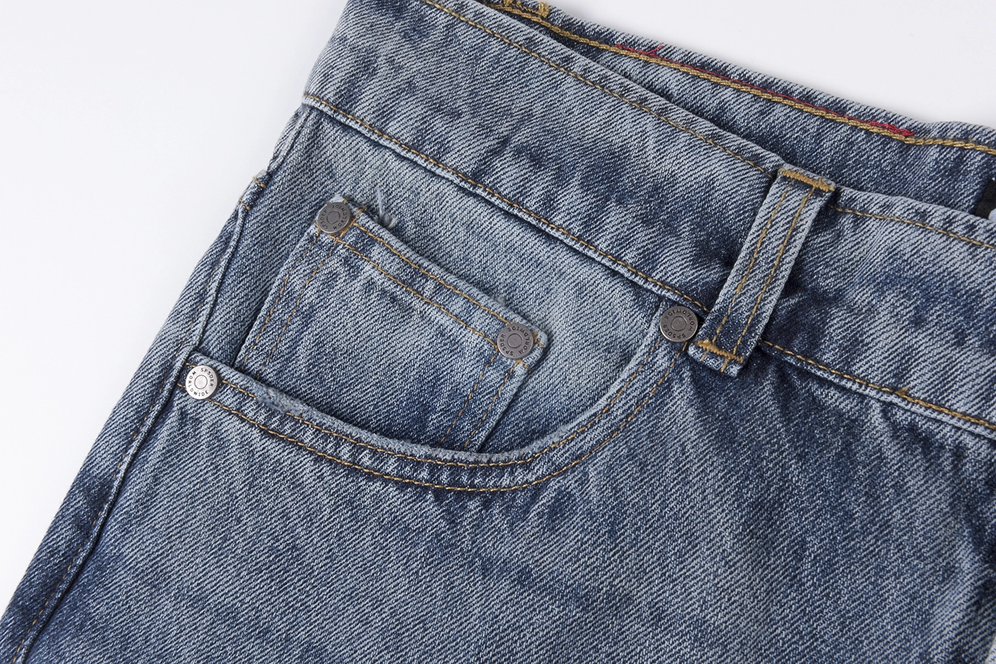 Sp5der Blue White Star Graphic Denim Jeans4