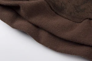 Sp5der Brown Distressed Star “5” Logo Sweatshirt1