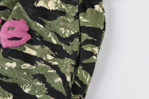 Sp5der Green Camo Logo Straight-Leg Pants8