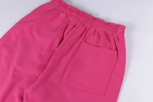 Sp5der Pink Rhinestone Logo Sweatpants1