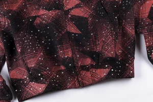 Sp5der Red Black All-Over Print Zip Hoodie1