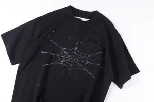 Sp5der Rhinestone Web Logo T-Shirt3