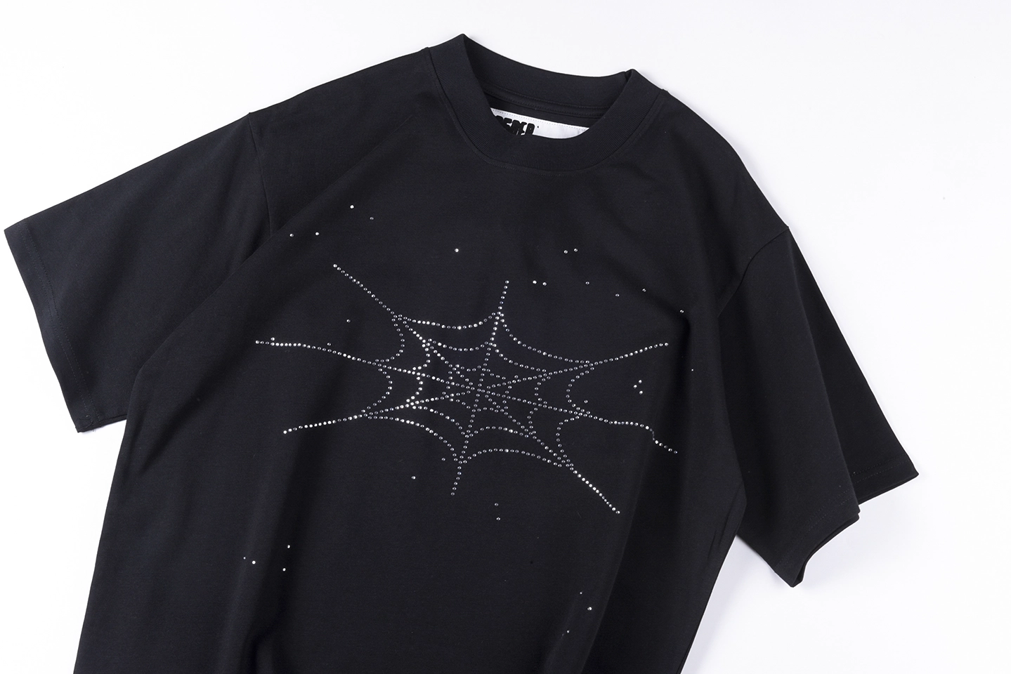 Sp5der Rhinestone Web Logo T-Shirt3