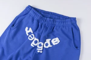 Sp5der Royal Blue Classic Logo Sweatpants5