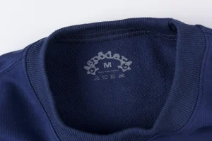 Sp5der Royal Blue White Arc Logo Web Sweatshirt4