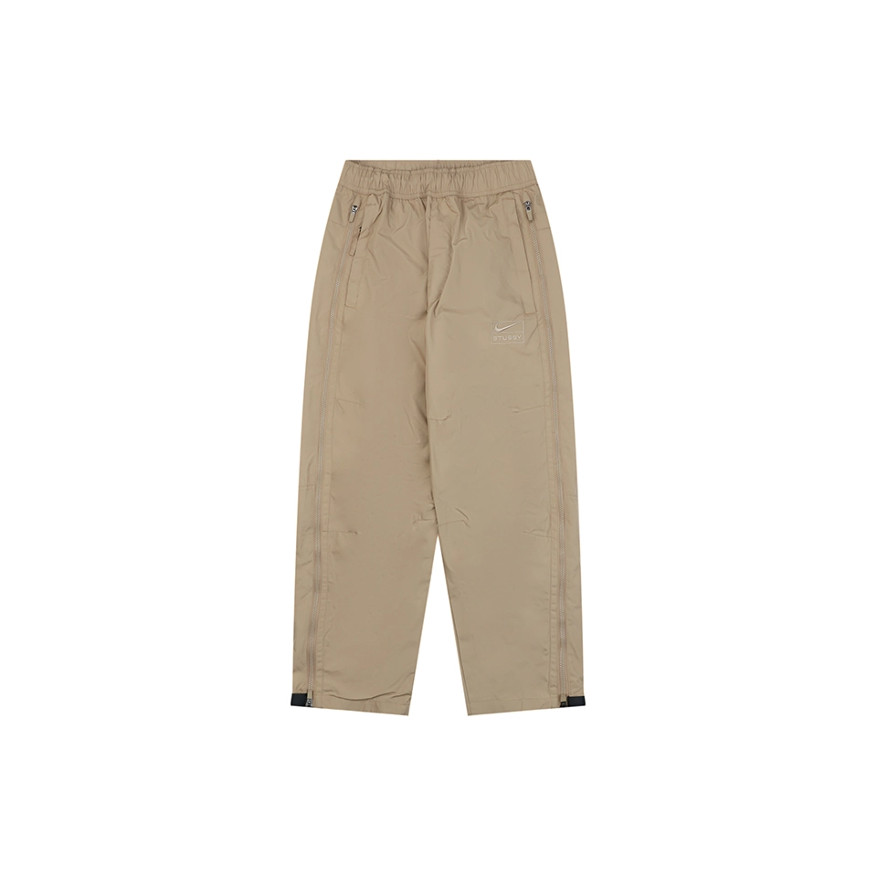 Stussy × Nike Functional Zip-Side Cargo Pants Brown Front view