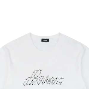 We11done Cross Chain Logo Graphic T-Shirt White