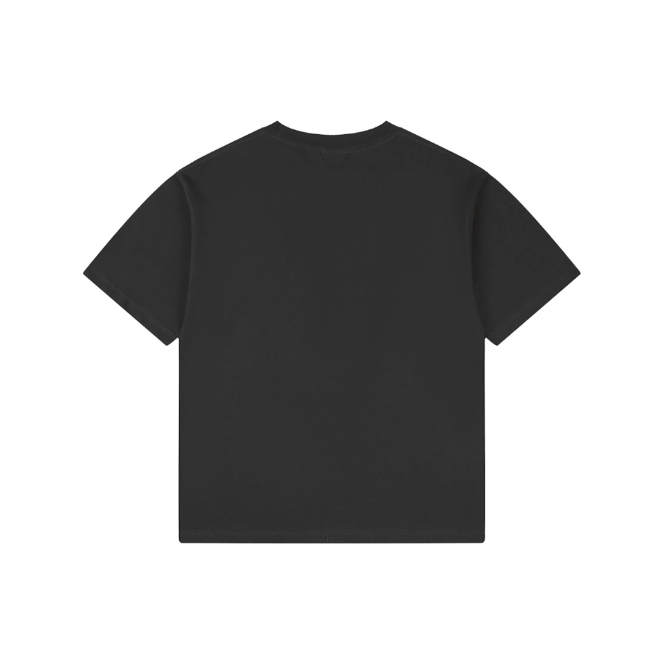 We11done Rainbow Graffiti Bunny Graphic T-Shirt Grey Back view