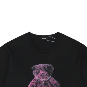 We11done Teddy Bear Graphic T-Shirt Black