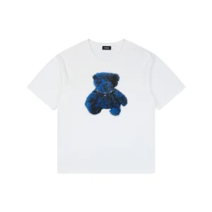 We11done Teddy Bear Graphic T-Shirt White Front view