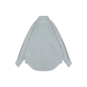 Acne Studios Precision Stripe Matching Oversized Cotton Shirt Back view