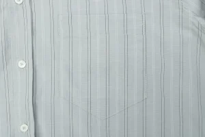 Acne Studios Precision Stripe Matching Oversized Cotton Shirt