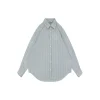 Acne Studios Precision Stripe Matching Oversized Cotton Shirt
