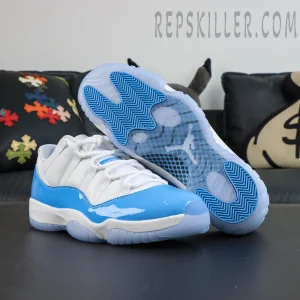 Air Jordan 11 Low outsole with icy translucent sole and herringbone traction