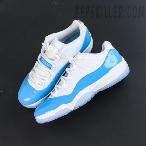 Air Jordan 11 Low top view showing structure and panel design