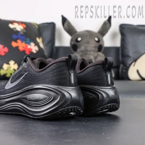 Nike Vomero Plus heel-side detail with ZoomX midsole and layered design